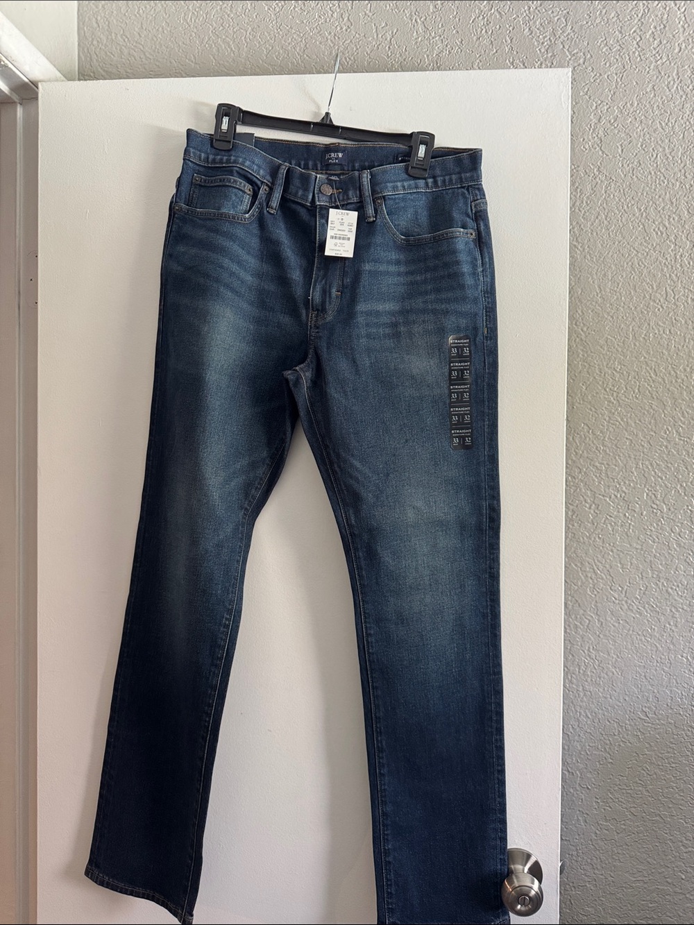 J. Crew Men's Medium Dark Blue Straight Jeans